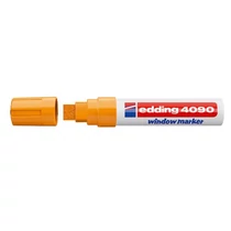 Üvegreíró marker Edding 4090 vastag narancs -7580139008- folyékony kréta