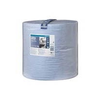 Törlőpapír TORK nagyteljesítményű, tekercses 2 rétegű kék 340m W1