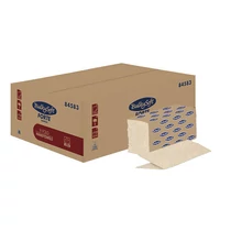 Kéztörlő BULKYSOFT Havana mini "V" hajtott 20,6x21 cm 200 lapos 2 rétegű barna 100%-ban újrahasznosított (Gyűjtőcsomag: 20 csomag/karton)