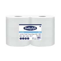 Toalettpapír BULKYSOFT Classic Maxi 26 cm 2 rétegű hófehér 100% cellulóz (Gyűjtő: 6 tekercs/zsugor)