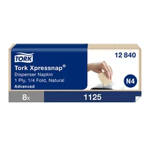 Szalvéta TORK Xpressnap Natúr 1 rétegű N4 1125 lap/csomag (Gyűjtő: 8 csomag/zsugor)