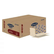 Kéztörlő BULKYSOFT Havana "Z" hajtogatott 23,5x24 cm 150 lapos 2 rétegű barna 100%-ban újrahasznosított (Gyűjtőcsomag: 25 csomag/karton)