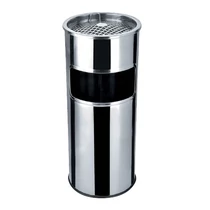 Szemetes és hamutartó kültéri 25x58cm fém inox -1605SZE005- Szemetes és hamutartó kültéri 25x58cm fém inox -1605SZE005-
