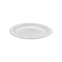 Lapostányér műanyag 22cm fehér 100 db/csomag