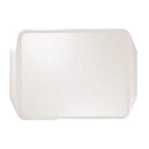 Tálca műanyag szögletes 54 x 36 cm fehér belül csúszásgátló mintával