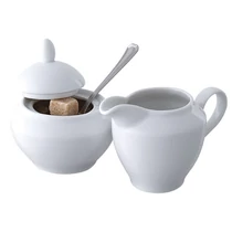 Cukortartó fedővel Rotberg Porcelain Basic fehér 1211BAS001