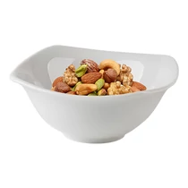 Mogyorós- és salátástálka 13cm Rotberg Porcelain Quadrat, négyszögletes fehér 6db/klt -1211QFE013-