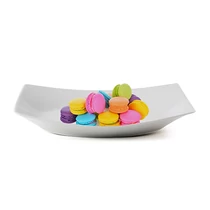 Kínálótál 33cm Rotberg Porcelain Quadrat, négyszögletes fehér porcelán -1211QFE005-