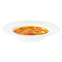Mélytányér 23cm Rotberg Porcelain Oslo fehér porcelán 6db/készlet
