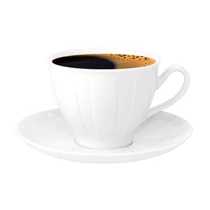 Kávéscsésze +alj 25cl Rotberg Porcelain Oslo fehér porcelán 6db/készlet