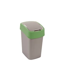 Szemetesvödör billenő fedeles -PACIFIC FLIP BIN- 25L ezüst/zöld CURVER