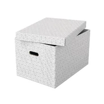 Tárolódoboz szett Home kocka alakú 3db/csomag fehér ESSELTE