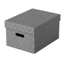 Tárolódoboz szett Home kocka alakú 3db/csomag szürke ESSELTE