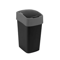 Billenőfedeles szemetes CURVER ''PACIFIC FLIP BIN'' 25l fekete/szürke