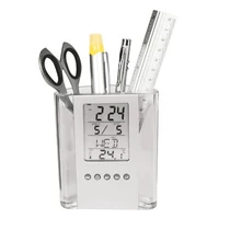 Írószertartó akril asztali  időjárás állomással -2103066- MACMA