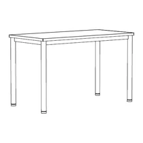 Íróasztal I-lábbal 100x60x74 ES DESK I-LEG RC (W1000 D600 …) szürke