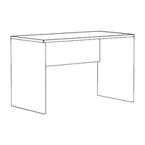 Íróasztal panellábbal 120x60x74 ES DESK SLAB-LEG RC PNM (W1200 D600 …) akác