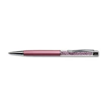 Golyósirón felül orgonalila színű Swarovski kristályokkal töltve világoslila tolltest 14 cm ART Crystella golyóstoll -1805XGT044-