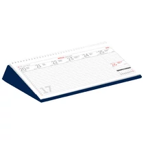 UNDENA Asztali naptár fekvő műbőrbevonatú naptárháttal UAS-02 kék 325x155mm