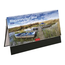 TOPTIMER Asztali naptár álló naptárháttal Magyarországot járva T560T 325x155mm