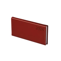 TOPTIMER Határidőnapló zseb fekvő TRADITIONAL T030 bordó 170x95mm zsebnaptár