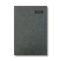 UNDENA Tárgyalási napló A/4 műbőrös UT-01 szürke 210x297mm Előjegyzési naptár Agenda