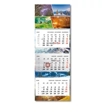 TOPTIMER Speditőrnaptár T080 3 tömbös képes Évszakok 315x852mm