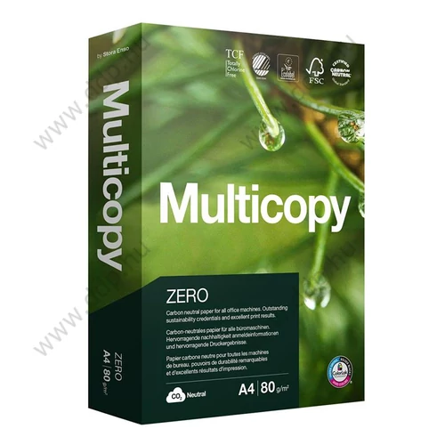 Fénymásolópapír A/4 80g Multi Copy Zero 500ív/csomag -180043933-