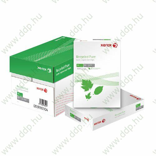 Fénymásolópapír A/4 80g Xerox Recycled Pure 500ív/csomag 110-es fehérségű Környezetbarát -003R98104-