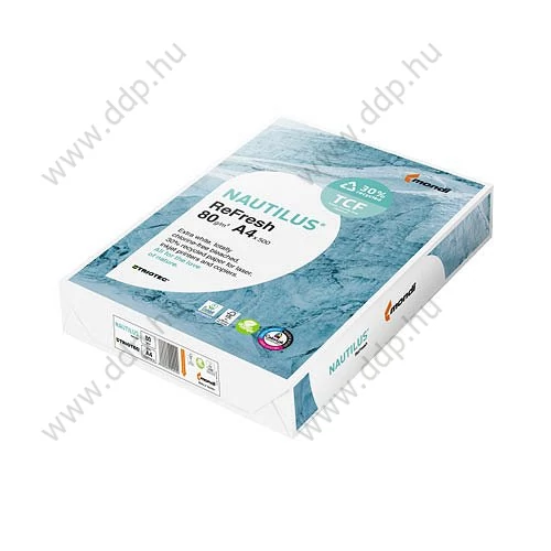 Fénymásolópapír A/4 80g Nautilus Refresh 500ív/csomag -180060959-