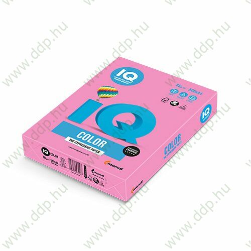 Színes fénymásolópapír A/4 80g IQ Color 500ív/csomag neon neon pink