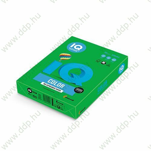 Színes fénymásolópapír A/4 80g IQ Color 500ív/csomag intenzív közép zöld -180036901/MA42-
