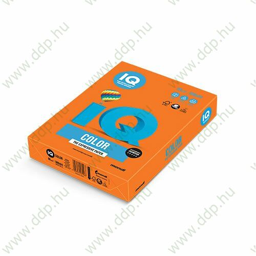 Színes fénymásolópapír A/4 80g IQ Color 500ív/csomag intenzív narancs -180037181/OR43-