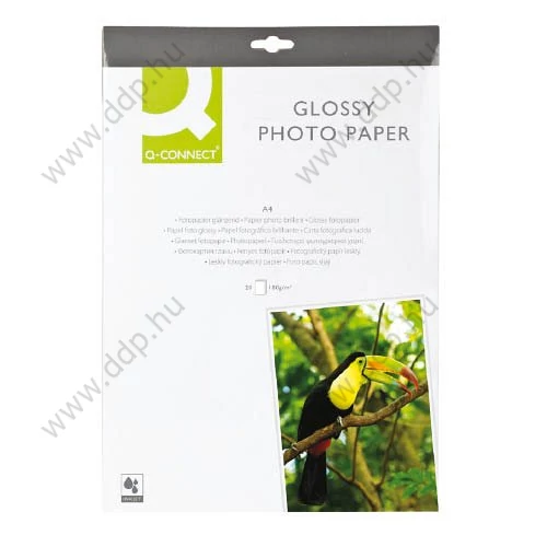 Fotópapír InkJet A/4 180g 20ív fényes KF01103 Q-CONNECT