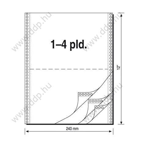 Leporelló 240mmx6''/1pld/1800ív Q-CONNECT -P1031-2160-