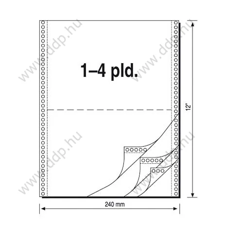 Leporelló 240mmx6''/2pld/900ív Q-CONNECT -P1031-2260-