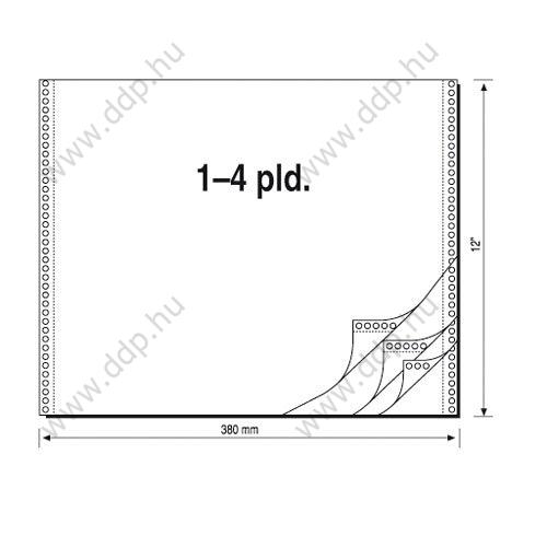 Leporelló 382mmx12''/2pld/900ív Q-CONNECT -P1031-3200-