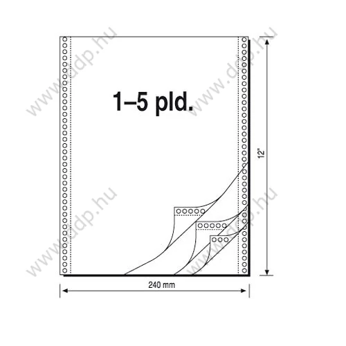 Leporelló 240mmx12''/5pld/360ív Q-CONNECT