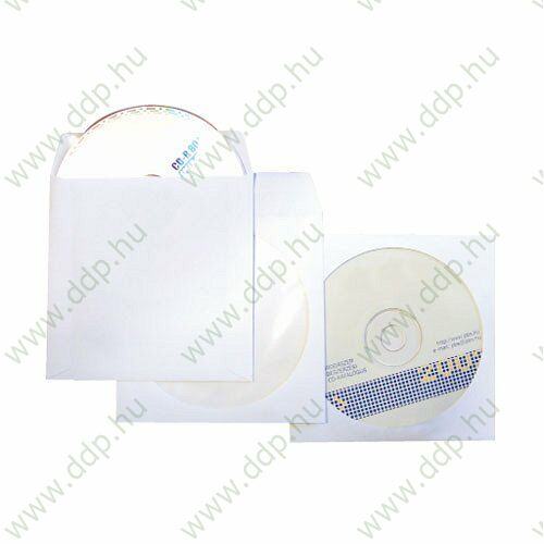 Tasak CD-hez fehér öntapadós ablakos boríték (1C=100db) HARMANEC