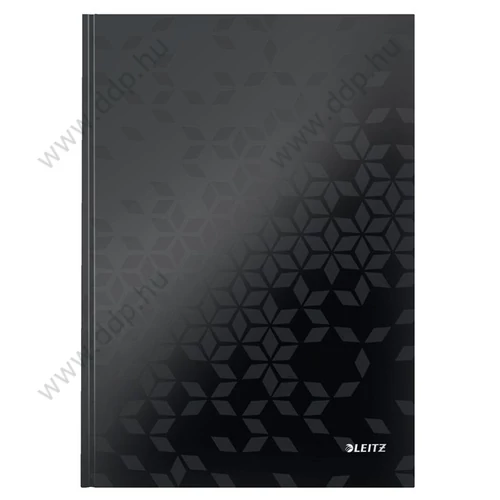 Beíró A/4 WOW, lakkfényű, vonalas, fekete LEITZ -46251095-