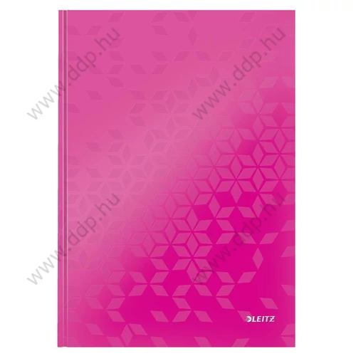 Beíró A/4 WOW, lakkfényű, kockás, rózsaszín LEITZ -46261023-