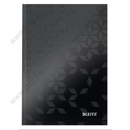 Beíró A/5 WOW, lakkfényű, vonalas, fekete LEITZ -46271095-