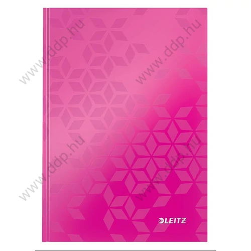 Beíró A/5 WOW, lakkfényű, kockás, rózsaszín LEITZ -46281023-