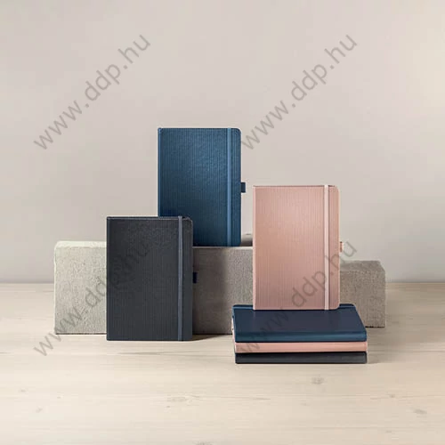 Beíró A/5 194lap SIGEL Conceptum metál kockás 80 g, rugalmas gumipánttal, rózsaszín