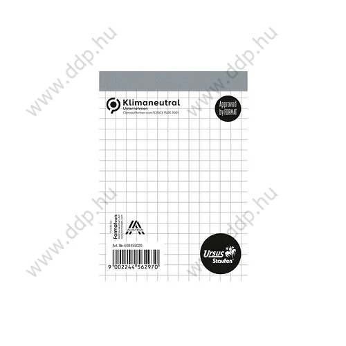 Mappabetét A/7 kockás 48lap 5mm tűzött-ragasztott URSUS