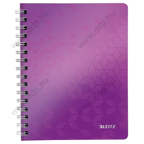 Spirálfüzet A/5 vonalas LEITZ WOW lila -46390062-