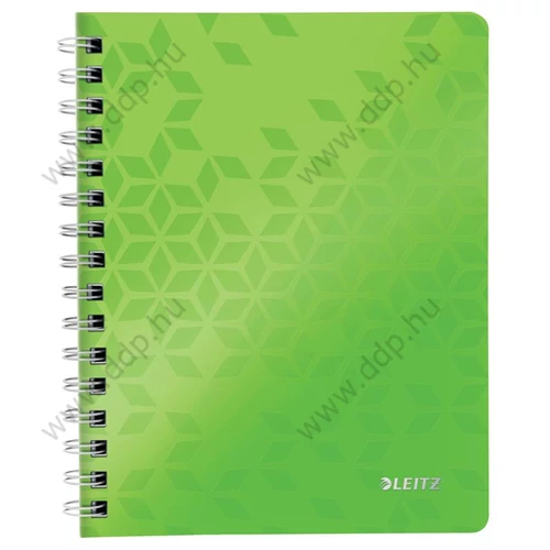Spirálfüzet A/5 kockás LEITZ WOW zöld -46410064-