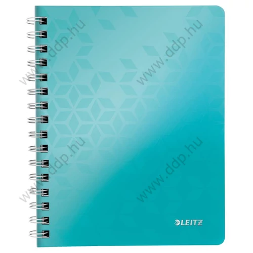 Spirálfüzet A/5 kockás LEITZ WOW jégkék -46410051-