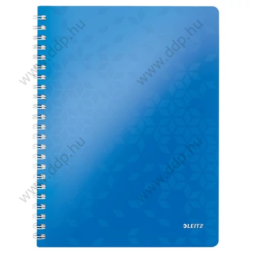 Spirálfüzet Leitz WOW, A4, vonalas, kék -46370036-