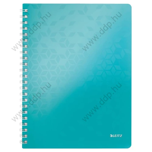 Spirálfüzet Leitz WOW, A4, vonalas, világoskék -46370051-